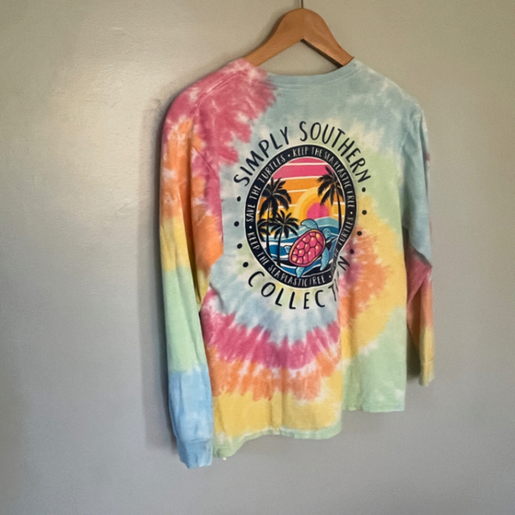 Simply Southern Tie-Dye T-Shirt Kids Large - Picture 6 of 10